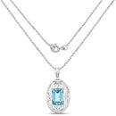 9.60 Carat Genuine Green Topaz .925 Sterling Silver Pendant-4