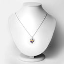 0.48 Carat Genuine Amethyst and Black Spinel .925 Sterling Silver Pendant-6