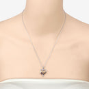 0.55 Carat Genuine Garnet and Black Spinel .925 Sterling Silver Pendant-12