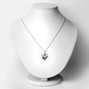0.55 Carat Genuine Garnet and Black Spinel .925 Sterling Silver Pendant-6