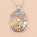 0.14 Carat Genuine Ruby .925 Sterling Silver Pendant-11