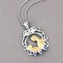 0.11 Carat Genuine Tanzanite .925 Sterling Silver Pendant-8
