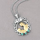 0.09 Carat Genuine Emerald .925 Sterling Silver Pendant-8