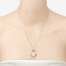 0.18 Carat Genuine Blue Sapphire .925 Sterling Silver Pendant-12