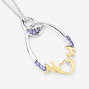 0.18 Carat Genuine Tanzanite .925 Sterling Silver Pendant-9