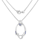 0.18 Carat Genuine Tanzanite .925 Sterling Silver Pendant-4