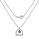 10.70 Carat Genuine Amethyst .925 Sterling Silver Pendant-5