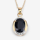 7.50 Carat Genuine Black Sapphire .925 Sterling Silver Pendant-7