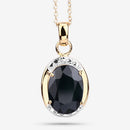 7.50 Carat Genuine Black Sapphire .925 Sterling Silver Pendant-11