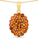 4.08 Carat Genuine Citrine .925 Sterling Silver Pendant-2