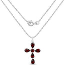2.57 Carat Genuine Garnet .925 Sterling Silver Pendant-2