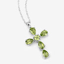 2.24 Carat Genuine Peridot .925 Sterling Silver Pendant-5