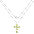 2.24 Carat Genuine Peridot .925 Sterling Silver Pendant-2