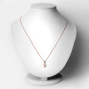 0.70 Carat Genuine Morganite .925 Sterling Silver Pendant-6