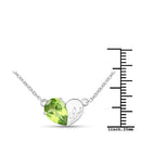 1.35 Carat Genuine Peridot .925 Sterling Silver Pendant-6