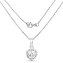 1.52 Carat Genuine White Cubic Zirconia .925 Sterling Silver Pendant-5