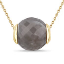 16.79 Carat Genuine Grey Moonstone .925 Sterling Silver Pendant-4