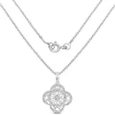0.57 Carat Genuine White Diamond .925 Sterling Silver Pendant-4