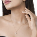 0.56 Carat Genuine Ethiopian Opal and White Diamond 14K Yellow Gold Pendant-11