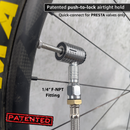Lightning™ XP Locking Presta Air Chuck for Bike Tires - 1/4" F-NPT (Presta Valves)-2