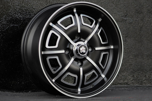 Pedrini | Satin Black Full Machined Face, Windows & Lip Edge