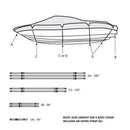 Premium 600 Denier Boat Cover Size D, fits 17ft to 19ft Boats-9