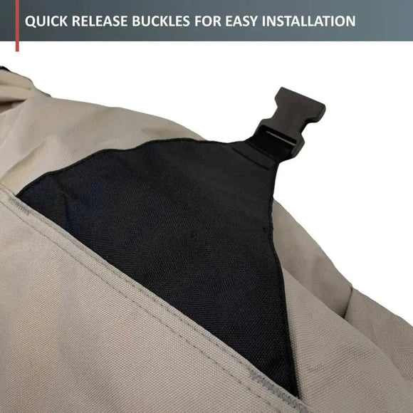 Premium 600 Denier Boat Cover Size D, fits 17ft to 19ft Boats