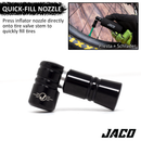 Lightning™ CO2 Inflator for Bike Tires (Presta + Schrader) (CO2 Cartridge Not Included)-4