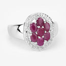 1.54 Carat Genuine Ruby .925 Sterling Silver Ring-9