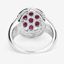 1.54 Carat Genuine Ruby .925 Sterling Silver Ring-10