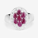 1.54 Carat Genuine Ruby .925 Sterling Silver Ring-12