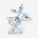 1.54 Carat Genuine Aquamarine .925 Sterling Silver Ring-8