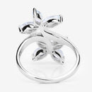 1.54 Carat Genuine Aquamarine .925 Sterling Silver Ring-10