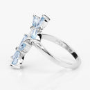 1.54 Carat Genuine Aquamarine .925 Sterling Silver Ring-11