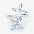 1.54 Carat Genuine Aquamarine .925 Sterling Silver Ring-12