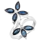 1.75 Carat Genuine Blue Sapphire .925 Sterling Silver Ring-5