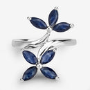 1.75 Carat Genuine Blue Sapphire .925 Sterling Silver Ring-11