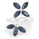 1.75 Carat Genuine Blue Sapphire .925 Sterling Silver Ring-7