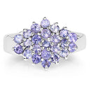 1.61 Carat Genuine Tanzanite .925 Sterling Silver Ring-8