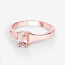 0.70 Carat Genuine Morganite .925 Sterling Silver Ring-10