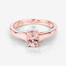 0.70 Carat Genuine Morganite .925 Sterling Silver Ring-12