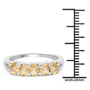 1.75 Carat Genuine Citrine .925 Sterling Silver Ring-6