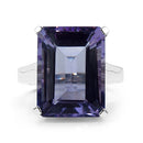 11.47 Carat Genuine Amethyst .925 Sterling Silver Ring-4