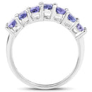 1.75 Carat Genuine Tanzanite .925 Sterling Silver Ring-5