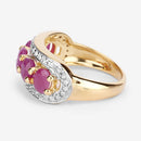 1.74 Carat Genuine Ruby and White Diamond .925 Sterling Silver Ring-16