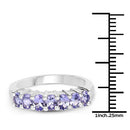 1.19 Carat Genuine Tanzanite .925 Sterling Silver Ring-7