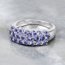 1.54 Carat Genuine Tanzanite .925 Sterling Silver Ring-8
