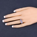 1.54 Carat Genuine Tanzanite .925 Sterling Silver Ring-9