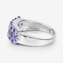 1.54 Carat Genuine Tanzanite .925 Sterling Silver Ring-11