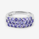 1.54 Carat Genuine Tanzanite .925 Sterling Silver Ring-14